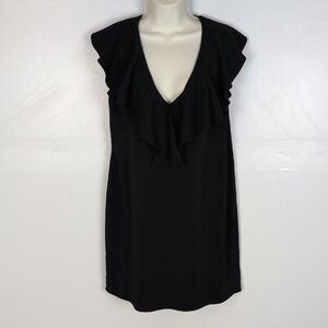 Amanda Uprichard Ruffle Collar Shift Dress